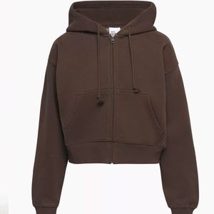 Aritzia TNA Cozy Fleece Boyfriend Boxy Zip Hoodie
